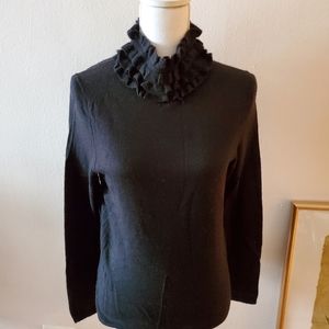 Cashmere by Bloomingdale's black turtleneck sweater